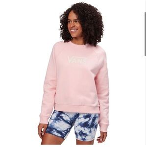 Vans Flying V Crew Sweatshirt Light Pink Small
